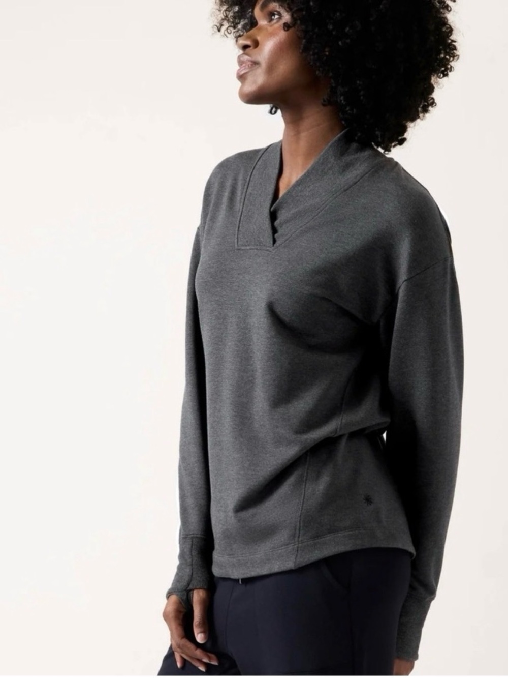 Athleta Clarity V-Neck Sweatshirt